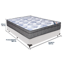 Ver imagem 3 de Cama Box e Colchão Iso Superpocket Molas Ensacadas Viúvo Ortobom: Branco