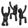 Kit 3 PÇS Cabideiro de Parede Buddy Umbra Preto BODDY - 2