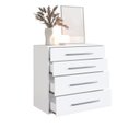 Ver imagem 4 de Cômoda com 4 Gavetas 90cm Integrato Branco
