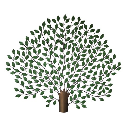 Arabesco Artesanal De Árvore Com Folhas Verdes Modelo Wavy Libertas Rosas Artesanato Árvore Com Folh