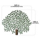 Ver imagem 2 de Arabesco Artesanal De Árvore Com Folhas Verdes Modelo Wavy Libertas Rosas Artesanato Árvore Com Folh