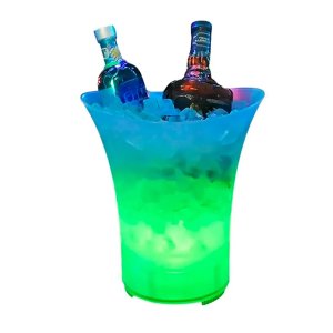 Balde de Gelo Caixa de Som Led Rgb 5 Litros Bluetooh Speaker Alto Falante Iluminaçao Festa Decoraçao
