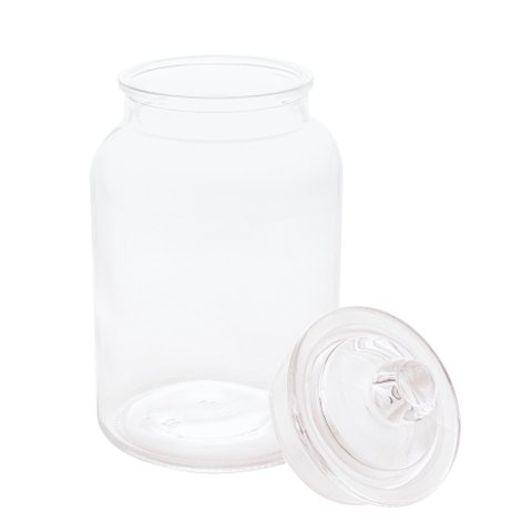 Porta Mantimento de Vidro Transparente com Tampa de Vidro 1,6 L Arena | Casa Del Grande