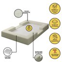 Ver imagem 2 de Cama Montessoriana Berço Infantil 100% Espuma Balaqui Decor Cor:bege