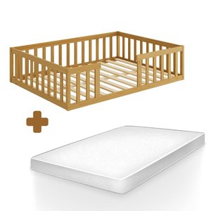 Cama Fazenda Casal Nogueira com Colchão Nemargi