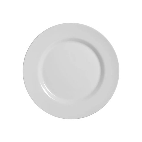 Conjunto com 6 Pratos de Sobremesa Branco Liso Ø21cm Alleanza Cerâmica