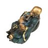 Estátua Chinês Buda Sorridente Gordo Prosperidade 33cm - 3
