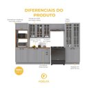 Ver imagem 5 de Armário de Cozinha Modulada Completa Fidelitá Nara 100% MDF 5 Peças 350cm 16 Portas 2 Gavetas com