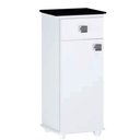 Ver imagem 1 de Balcão Multiuso Emily 1 Porta Gabinete 1 Gaveta Branco/Onix
