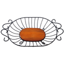 Ver imagem 1 de Fruteira de mesa grande oval de ferro e madeira super resistente e espaçosa ótima decoração para coz