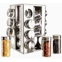 Ver imagem 1 de Porta Temperos 16 Peças Inox Giratório Luxo