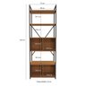 Estante Alta para Livros com 4 Portas Industrial - 3