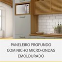 Ver mais imagens de Cozinha Modulada 2 Peças MDF Princesa Ripada Freijó/Off White - Nesher