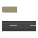 Ver imagem 7 de Armário de Cozinha Compacta 270cm com Rodapé Veneza Multimóveis V2112 Preto/Branco