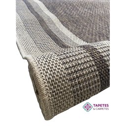 Tapete Sisal Eco Nature Moldura Bege Chumbo 3,00x4,00 - 8