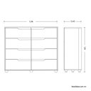 Ver imagem 3 de Conjunto Infantil Guarda-roupa e Cômoda Circus