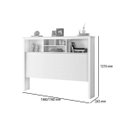 Ver imagem 3 de Cabeceira Alice Box Cambel 1,40 Castanho