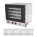 Ver imagem 1 de KIT - Forno Turbo PRP-004 220V Preto + 4 Assadeiras - Progás