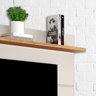 Painel TV 40 42 43 44 48 50 55 58 60 Polegadas Prateleira Sala Quarto Off White/Nature - Vivare 1.6 - 3