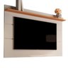 Painel 1,80 m Para TV ate 72 Pol. com Prateleira Vivare New Off White/Nature - Germai - 1