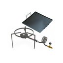 Ver imagem 1 de KIT Camping 1 - Fogareiro Fogão Redondo F1B3 30cm Simples + Chapa Bifeteira 32cm Progás