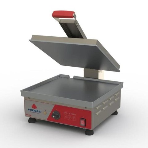 Prensa Sanduicheira Lanche Grill Elétrica 127v Chapa Lisa Alumínio Pra-45e Progás
