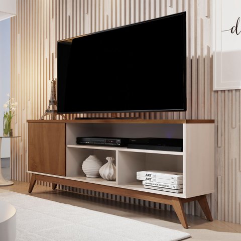 Rack Bancada para Tvs até 50 Polegadas Germai Malbec Wood
