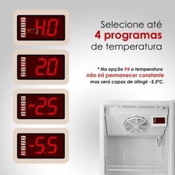 Visa Cooler Expositor Cervejeiro Porta Vidro VCC400V Branca Refrimate 220V - 2