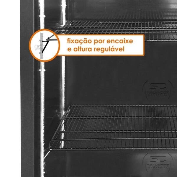 Visa Cooler Refrigerador Multiuso 400L Porta Vidro VCM400 Interna e Externa Preta - Refrimate 127V - 7