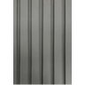 Painel Ripado Poliestireno 12x120x2850mm - 0,35m² - Formix 3d:gray - 2