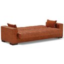 Ver imagem 7 de Sofá Cama Decorativo 210cm Beesley Pu Nozes - Gran Belo