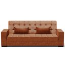 Ver imagem 6 de Sofá Cama Decorativo 210cm Beesley Pu Nozes - Gran Belo