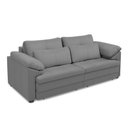 Ver imagem 2 de Sofá Retrátil Elétrico Sala de Estar Nolan Bipartido 215cm Conforto Premium em Couro Cinza G58 - Gra