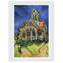 Ver imagem 1 de Quadro a Igreja de Auvers Vincent Van Gogh 31x46cm com Moldura e Vidro