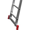 Ver imagem 3 de Escada Dupla Extensiva em Alumínio 11 Degraus Capacidade 120kg Worker