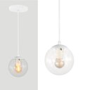 Ver imagem 3 de Pendente Globo Esfera de Vidro Cristal 14cm - Branco