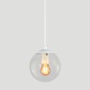 Ver imagem 2 de Pendente Globo Esfera de Vidro Cristal 14cm - Branco