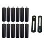 Kit 12 Pés de Cama Box ou Baú Queen King Tubo Preto 13cm C/ Chapa União Bipartida Ortobom Probel - 1