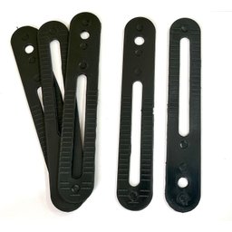Kit 12 Pés de Cama Box ou Baú Queen King Tubo Preto 13cm C/ Chapa União Bipartida Ortobom Probel - 5