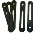 Ver imagem 5 de Kit 12 Pés de Cama Box ou Baú Queen King Tubo Preto 13cm C/ Chapa União Bipartida Ortobom Probel