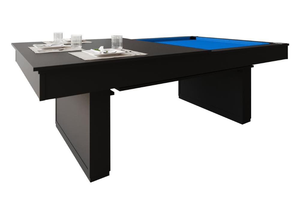 Mesa de Sinuca/bilhar com Tampo de Jantar - 2,00x1,10 - Azul Royal - 1