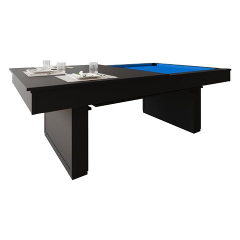 Mesa de Sinuca/bilhar com Tampo de Jantar - 2,00x1,10 - Azul Royal