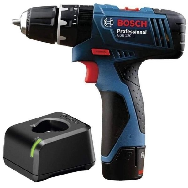 Furadeira e Parafusadeira de Impacto Sem Fio Bosch Professional GSB 120 ...