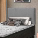 Ver imagem 2 de Painel Donna Para Cama Box Casal 90 cm Suede Cinza - D’Rossi