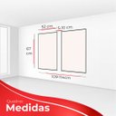Ver imagem 4 de kit com 2 Quadros Decorativos Florais com Moldura e Vidro para Sala Quarto Escritório 52x67 - Art. Q