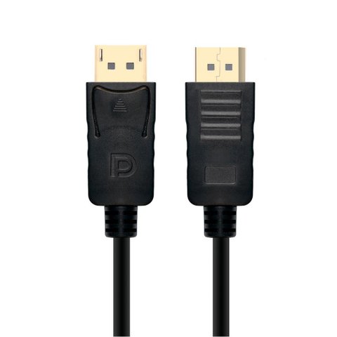 Cabo Displayport 1.2 - 2 Metros - 4k, Banhado a Ouro, Trava