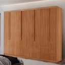 Ver imagem 1 de Guarda Roupa Casal Rio Mdf com 8 Portas 4 Gavetas Moderna Naturalle