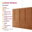 Ver imagem 6 de Guarda Roupa Casal Rio Mdf com 8 Portas 4 Gavetas Moderna Naturalle