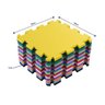 kit com 10 Tatame Infantil Colorido Emborrachado 50x50 10mm - 1