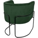 Ver imagem 6 de Kit 2 Poltronas Betina Base Aço Preto Veludo Verde - Nexta Casa